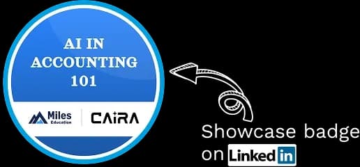 AI in Accounting 101 Badge - Showcase on LinkedIn