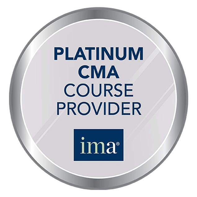 IMA Platinum CMA course provider badge